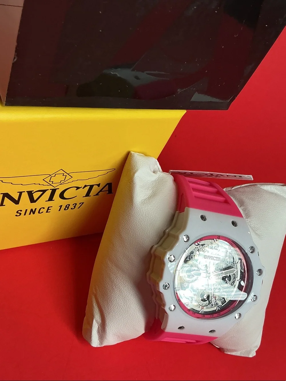 Invicta Pink and White Sport Chronograph Watch - 69620
